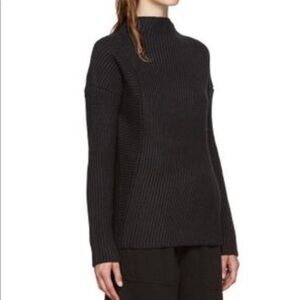 Nomia‎ NYC Ribbed Asymmetrical Mock Turtleneck
